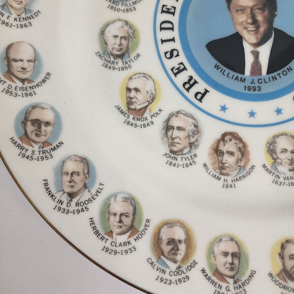 Vintage William Bill‎ Clinton Collector's Plate Presidents of the United States - Picture 3 of 7